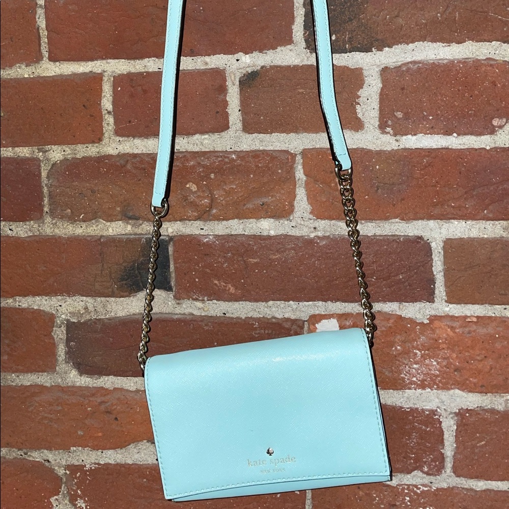 Kate Spade - Pastel Blue Chain Purse